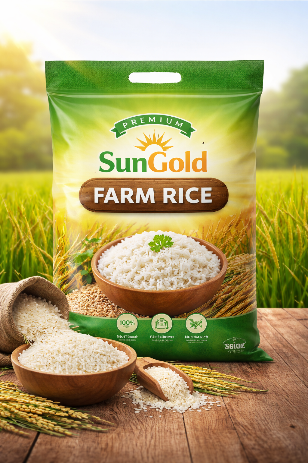 Premium SunGold Farm Rice
