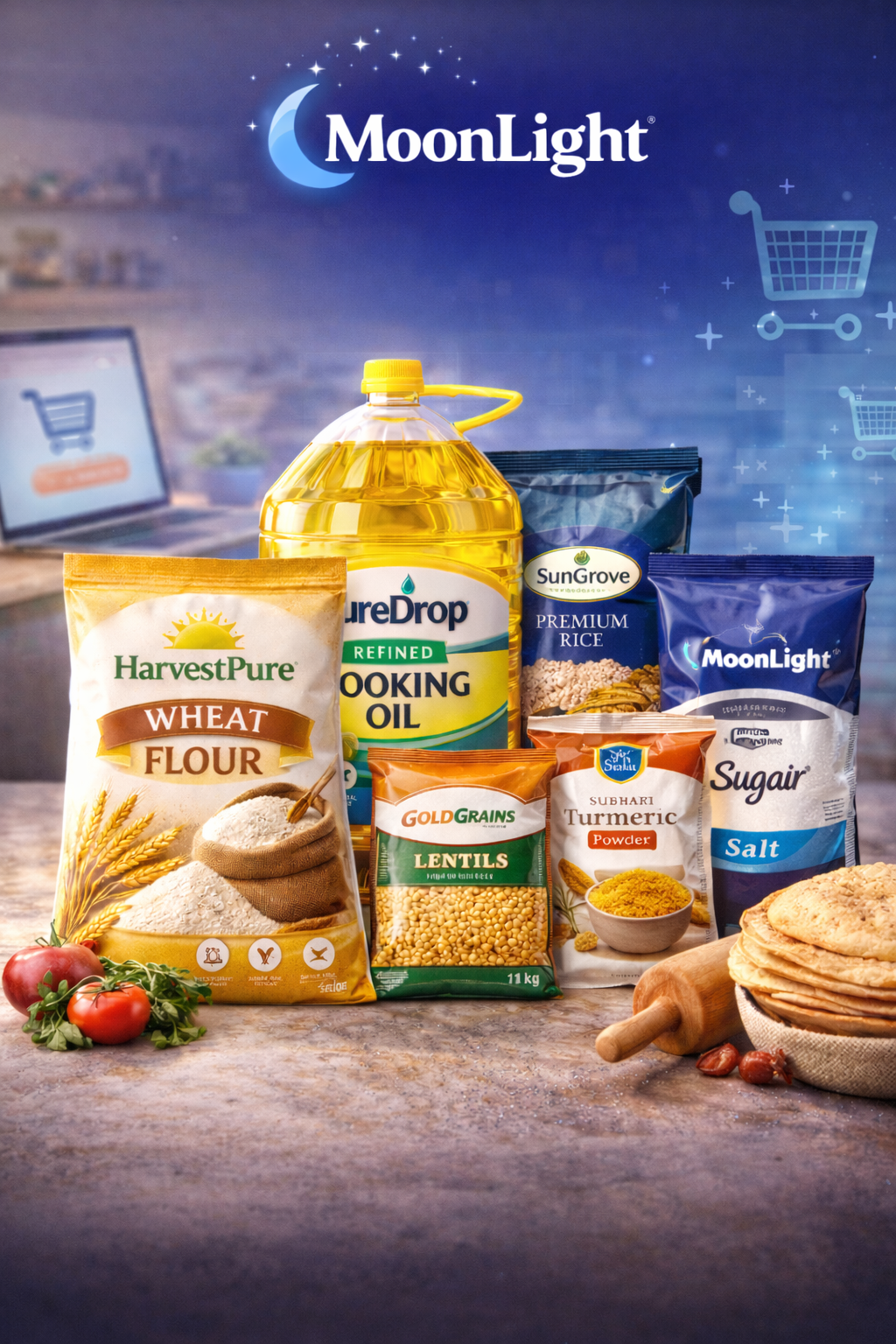 MoonLight Smart Grocery Combo Pack