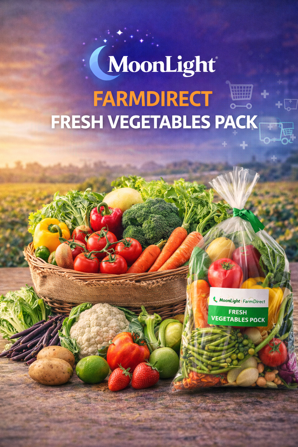 MoonLight FarmDirect Fresh Vegetables Pack