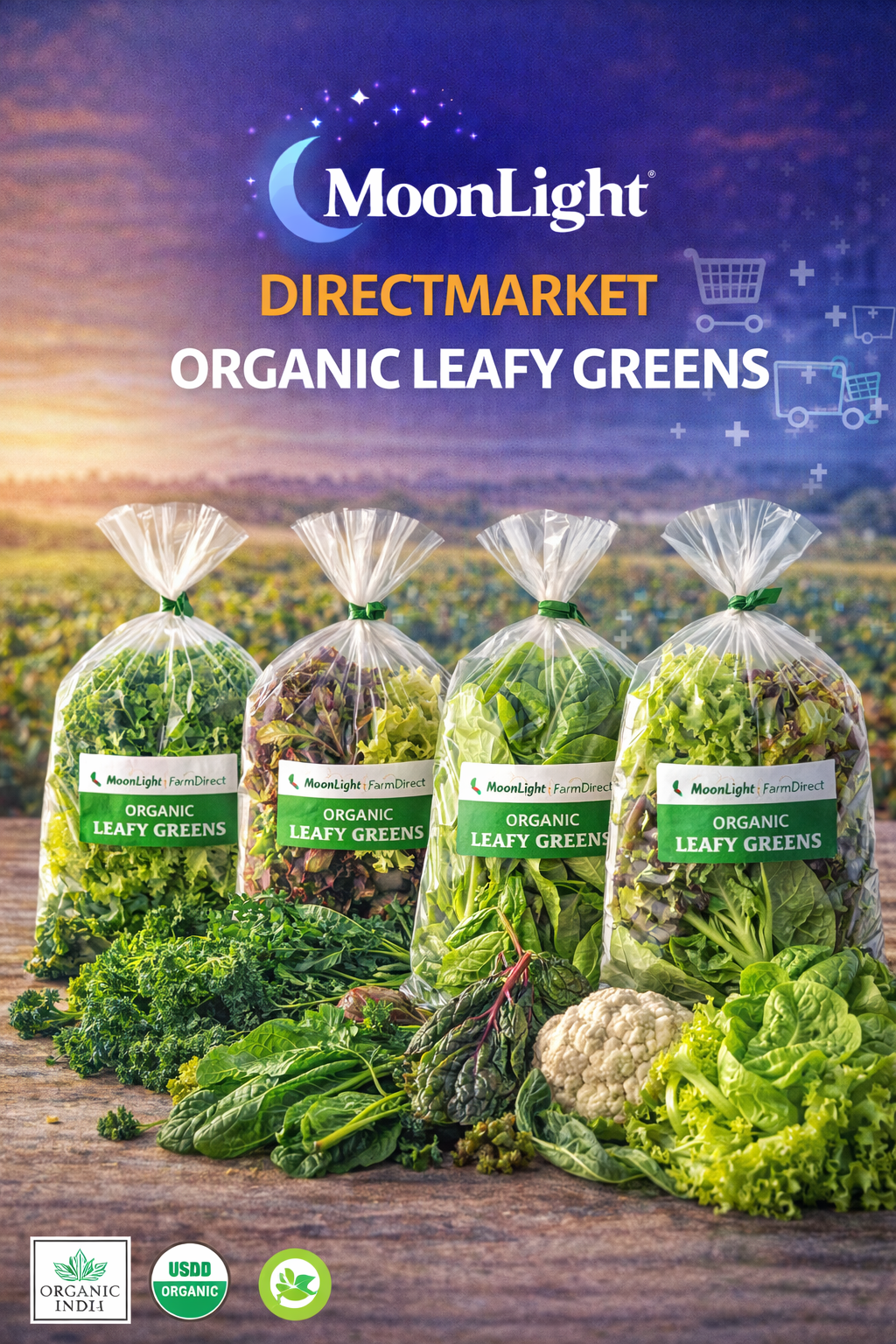 MoonLight DirectMarket Organic Leafy Greens