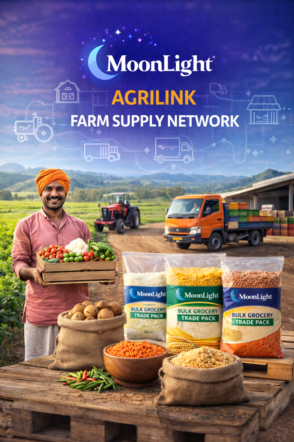 MoonLight AgriLink Farm Supply Network